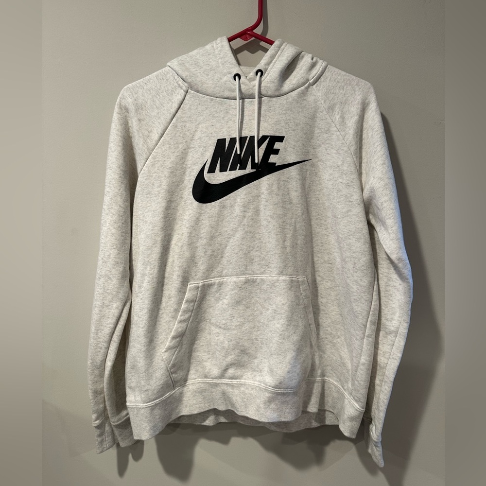 Nike Cotton Heather Gray Hoodie